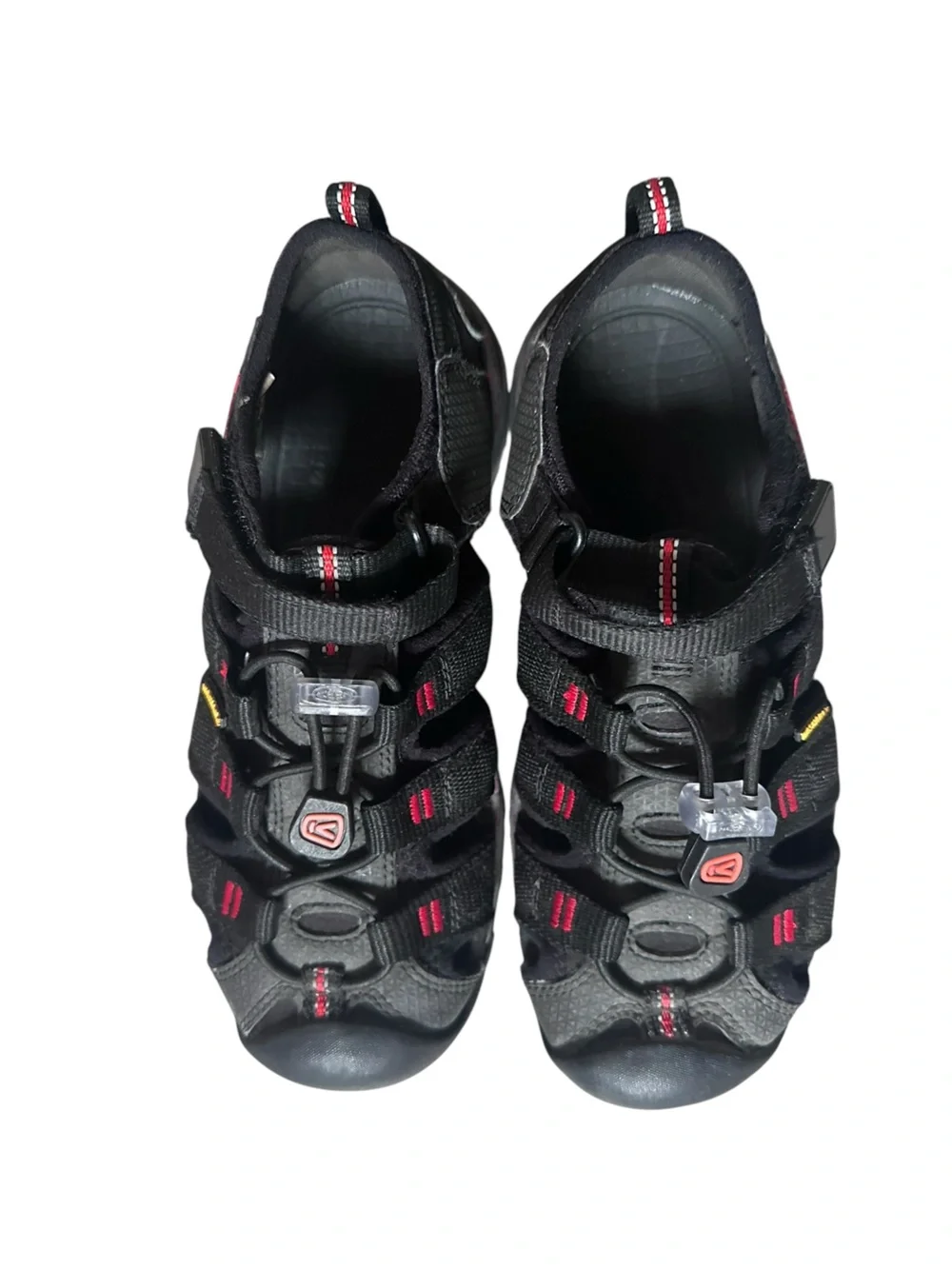 Keen Newport H2 Sandals Black Red Size Youth 2